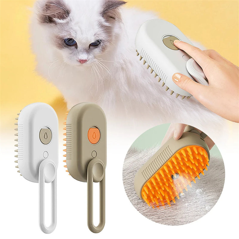 Brosse à vapeur pour chien et chat
