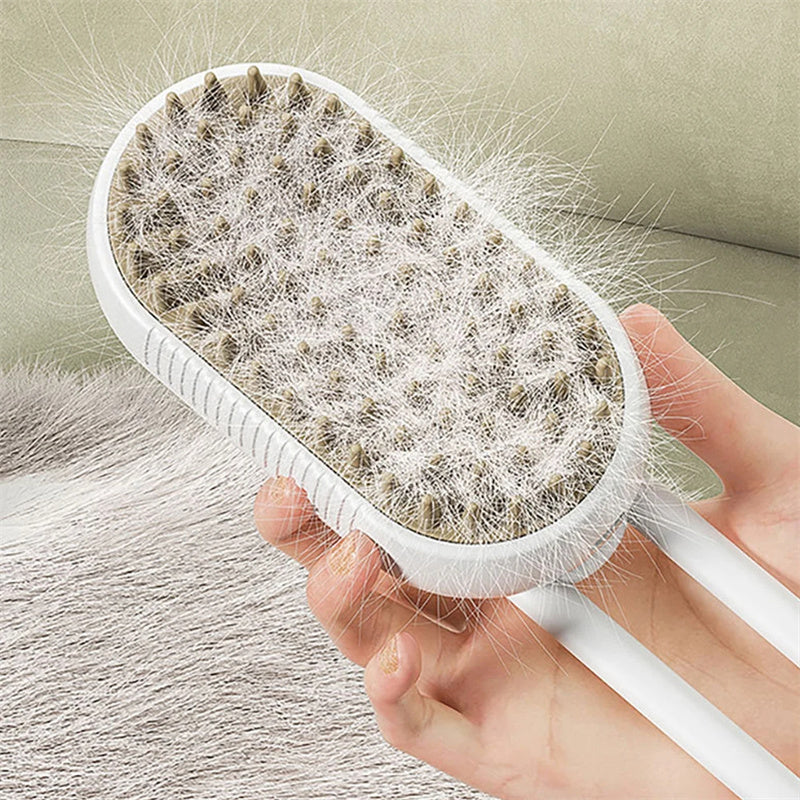 Brosse à vapeur pour chien et chat